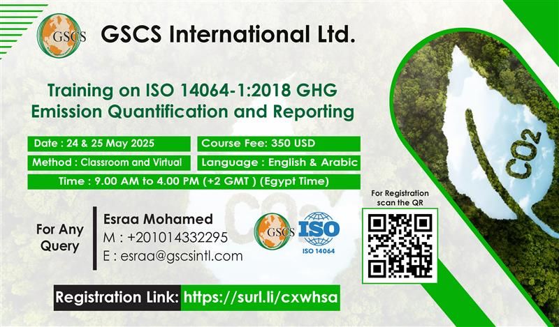 Training on ISO 14064-1:2018 GHP Emission Quantification and Reporting