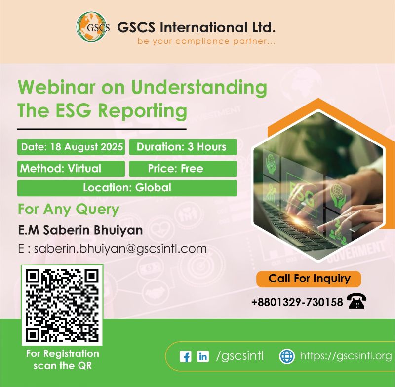 Webinar on Understanding The ESG Reporting