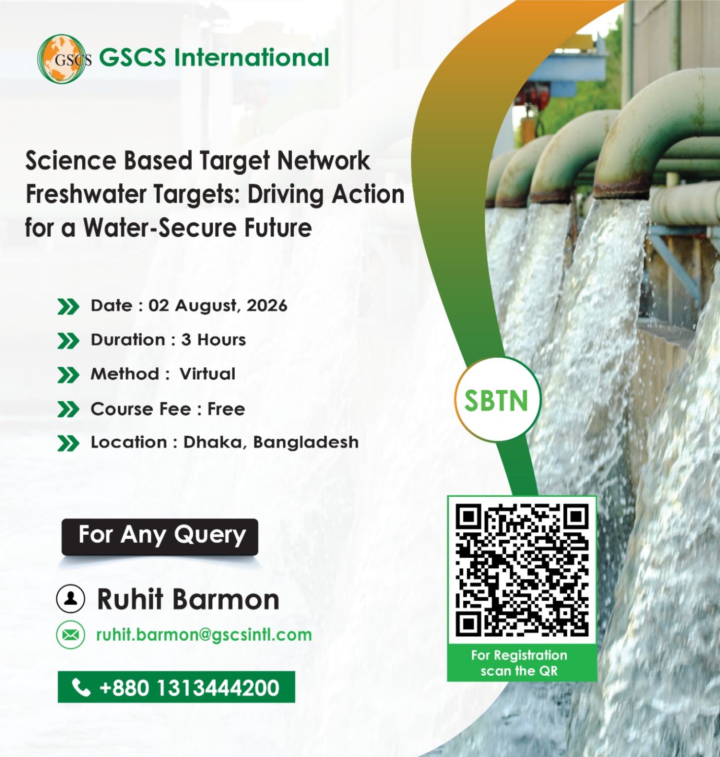 Science Based Target Network - Freshwater Targets: Driving Action for a Water-Secure Future