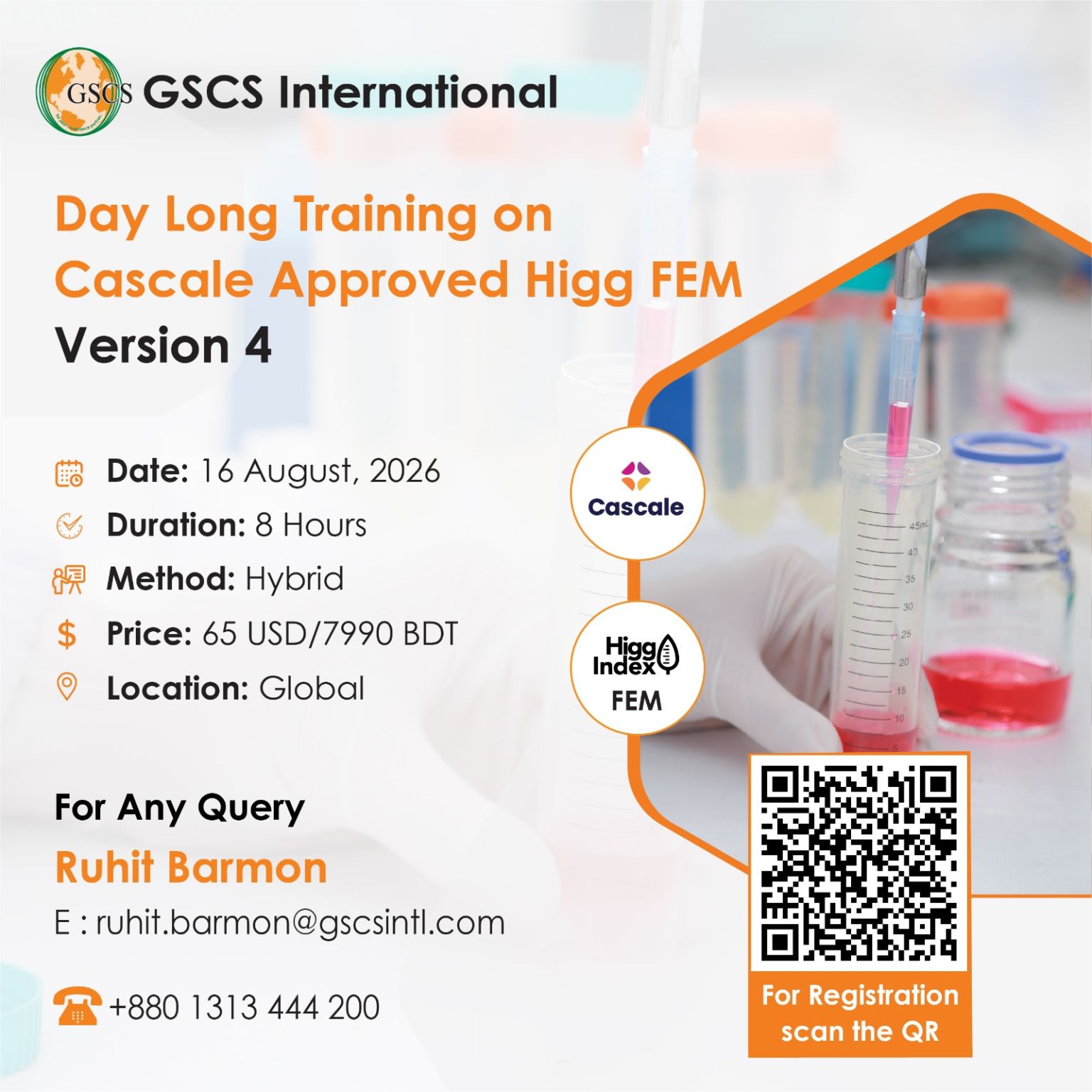 Day Long Training on Cascale Approved Higg FEM Version 4
