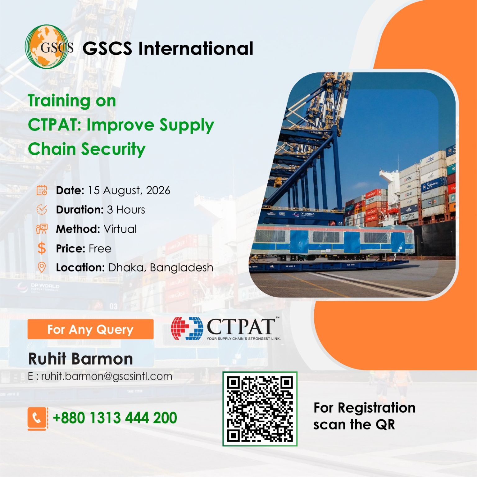 Training on CTPAT: Improve Supply Chain Security
