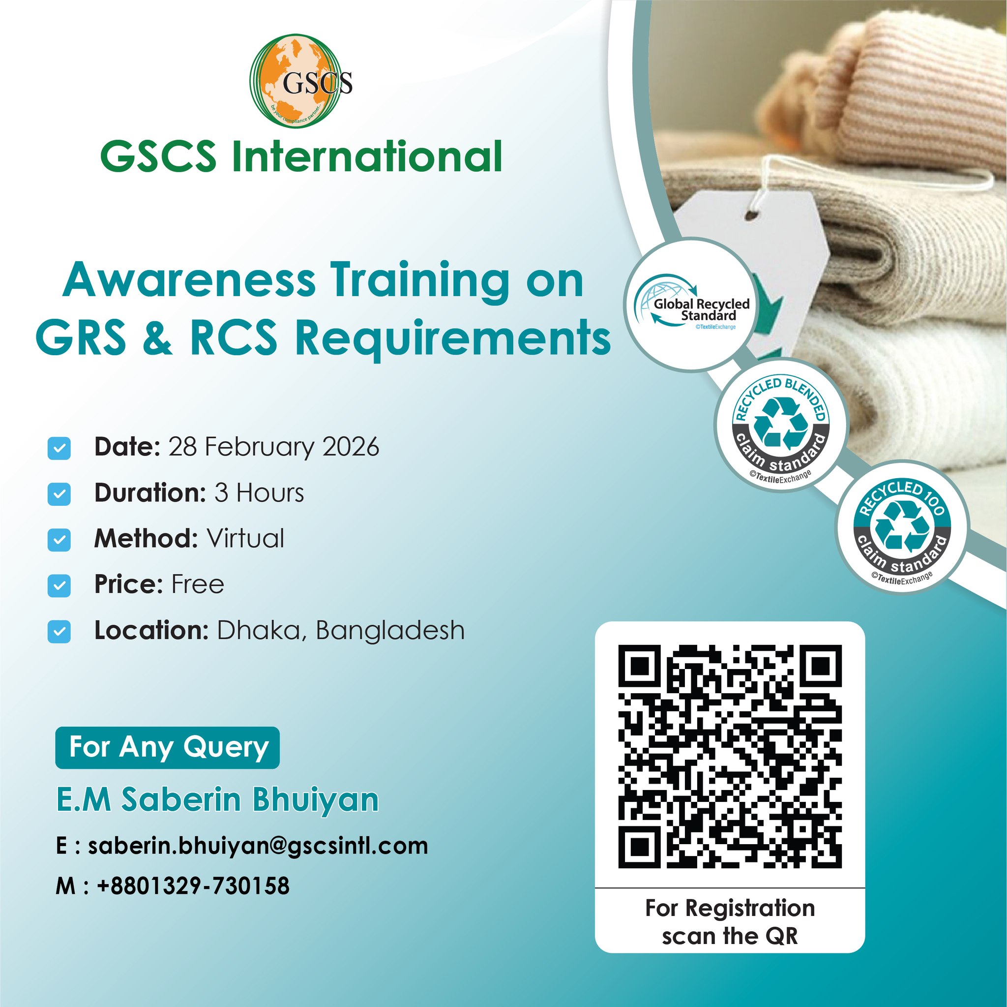 Awareness Training on GRS & RCS Requirements