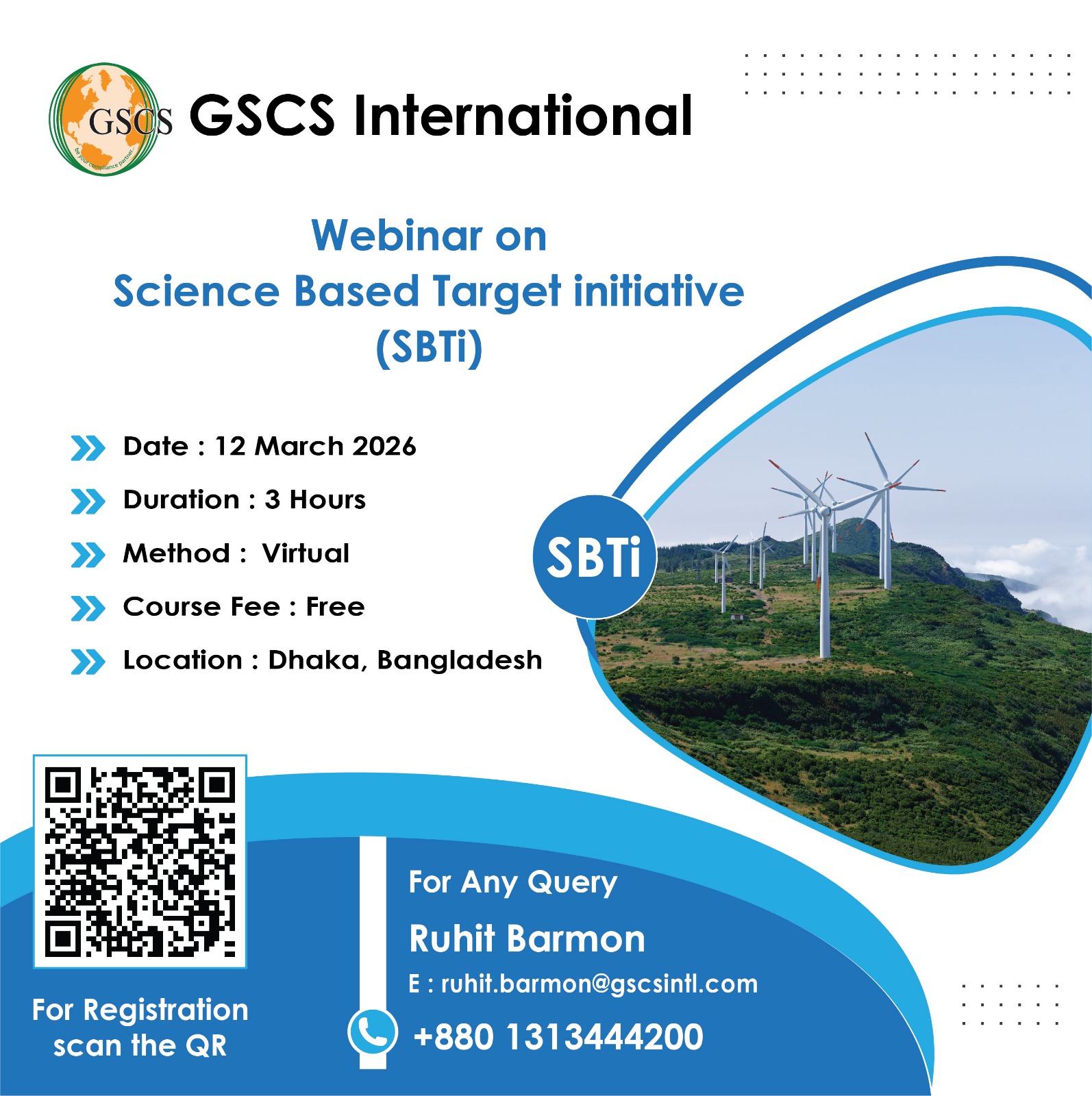 Webinar on Science Based Target initiative (SBTi)